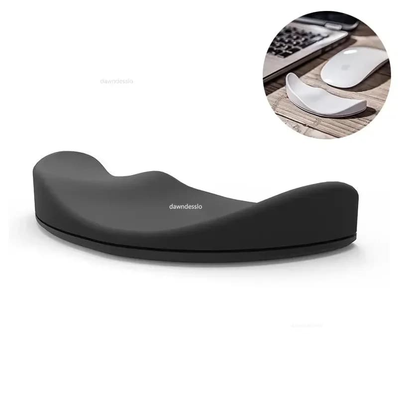 Tappetino Ergonomico per Mouse con Supporto per Polso in Gel di Silicone Antiscivolo, Tappetino per Mouse da Ufficio e Gaming PC