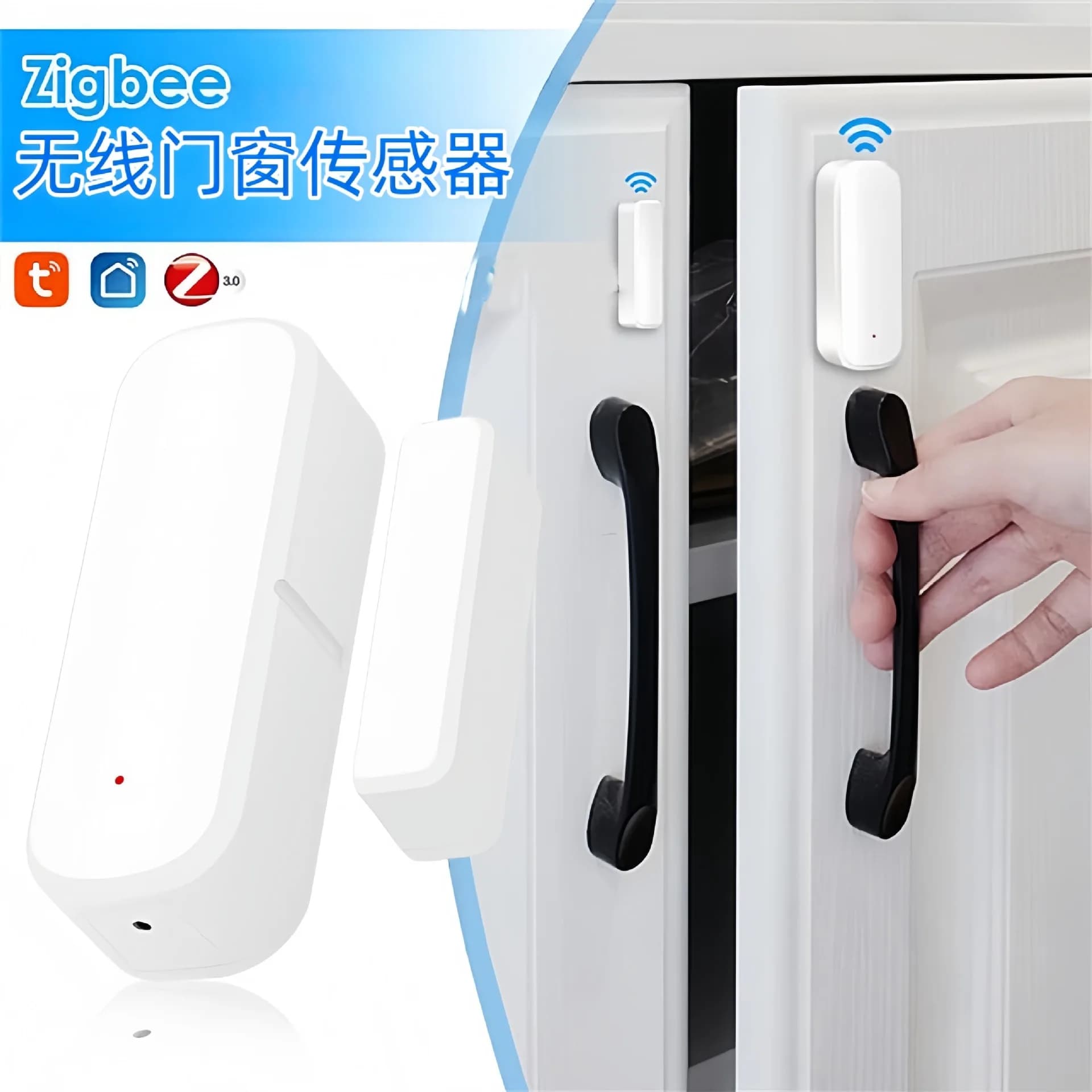 2026 new smart door magnetic sensor door and window anti-theft sensor