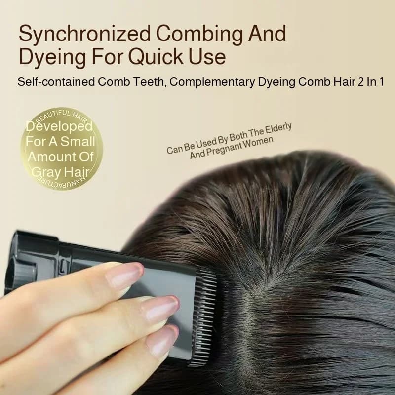 Copertura speciale per bastoncini per capelli Capelli bianchi Penna per tinture per capelli usa e getta Radici Rifornimento del colore dei capelli Pettine da colorare senza tracce a lunga durata