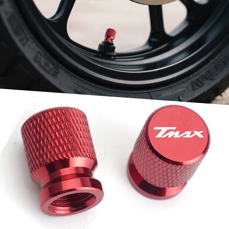 For Yamaha TMAX T-MAX 500 530 TMAX500 TMAX530 2pcs Motorcycle Wheel Tire Parts Valve Stem Caps Cover Airdust Waterproof