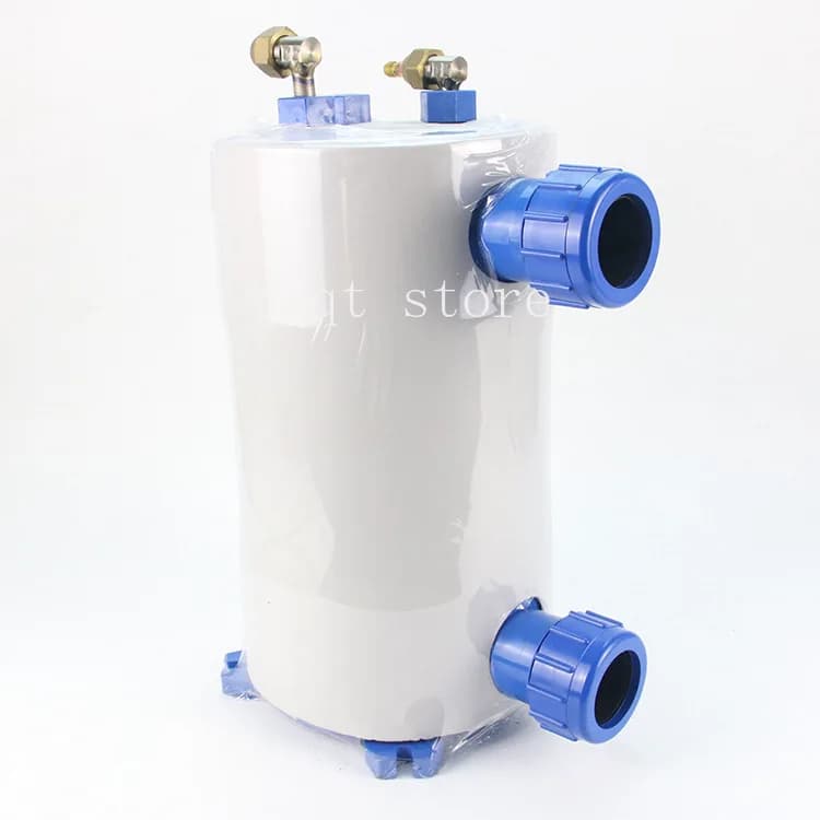 Titanium tube evaporator fish pond chiller refrigeration seafood farming titanium gun heat exchanger 1HP 1.5HP 2 3P 5 horses