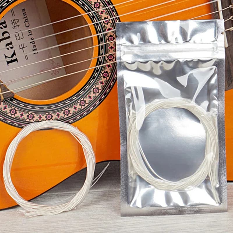 6 pezzi/set corde per chitarra classica set di placcatura in argento in nylon super leggero per accessori di ricambio per parti di chitarra acustica classica