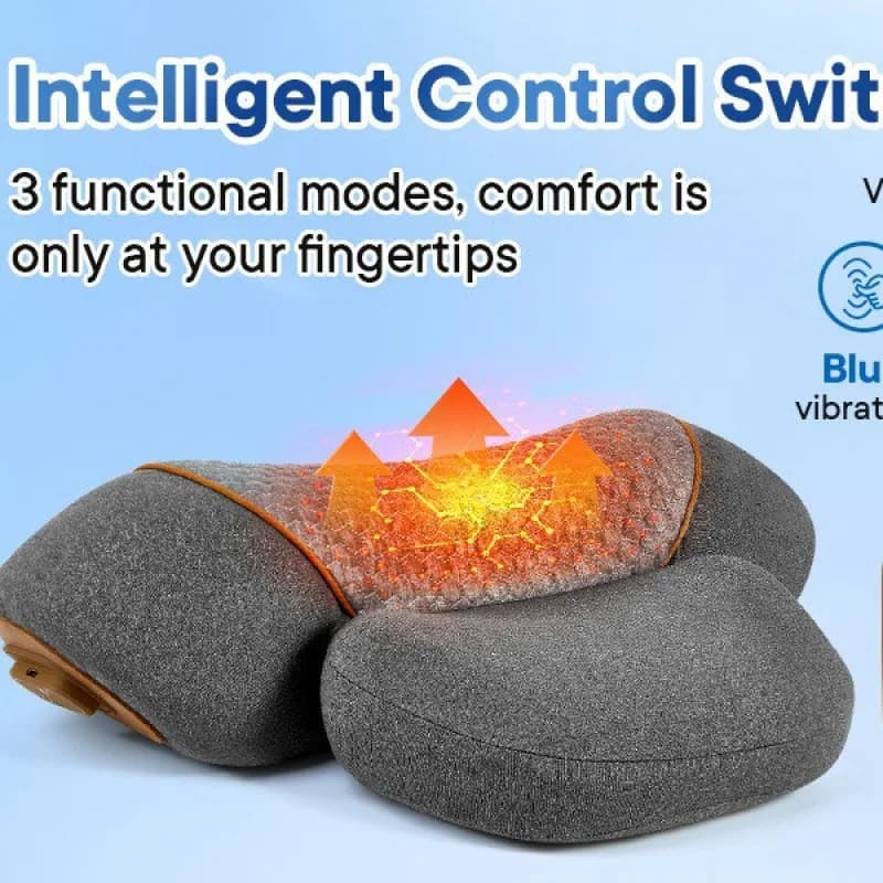3-in-1 Massage Cushion for Collo and Spalle with Heater and Traction Function