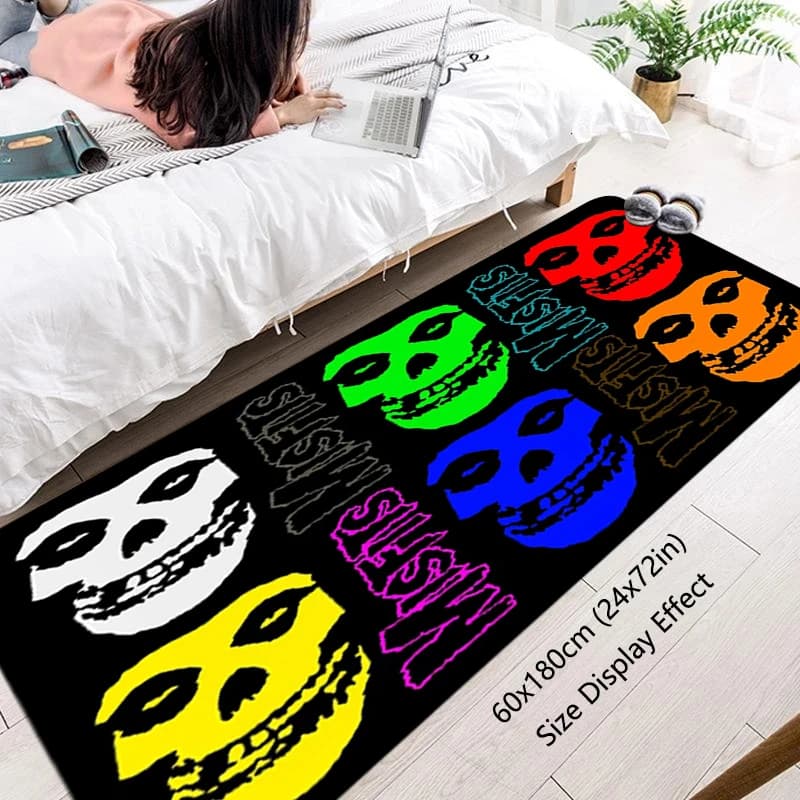 Mat for feet on the bedside table Welcome Mat for entrance M-Misfits Bathroom Corridor Cooking Mats adsorbed with water Blowjob home decor