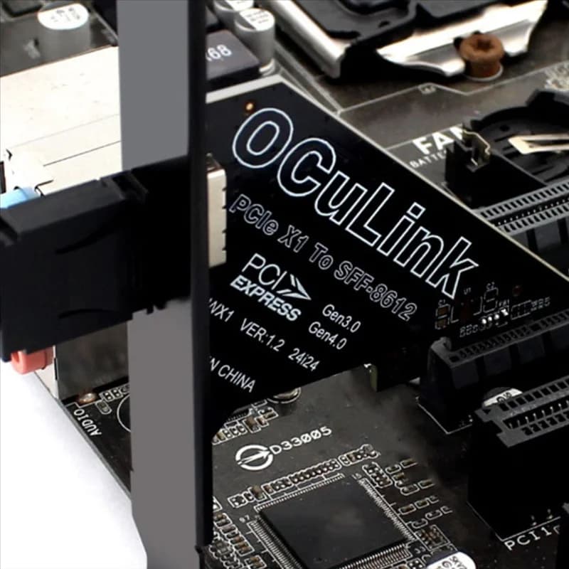 Scheda di espansione Well Made-Pcie 4.0 X1 a Oculink SFF8611/8612 a SSD SFF-8639 U.2 per scheda grafica esterna per Win/Linux