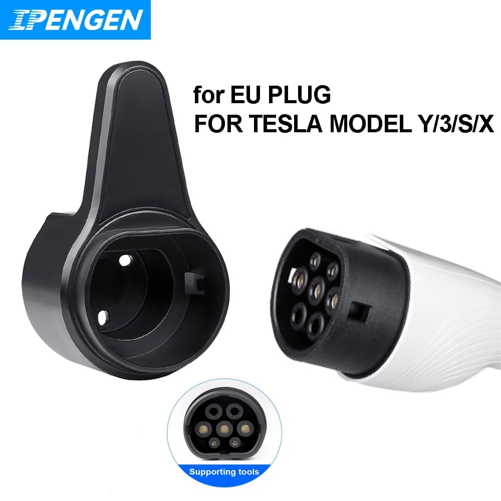 IPENGEN Type2 EV caricatore portacavi in fibra di carbonio veicolo elettrico montaggio a parete cavo di ricarica organizzatore fondina per montaggio a parete