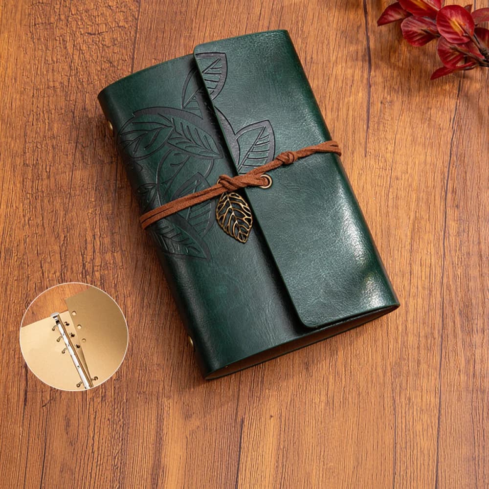 Vintage Aesthetic A6 Binder Notebook Foldable Journal Diary With Strap Organizer For Daily Planning School Office Study Supplies