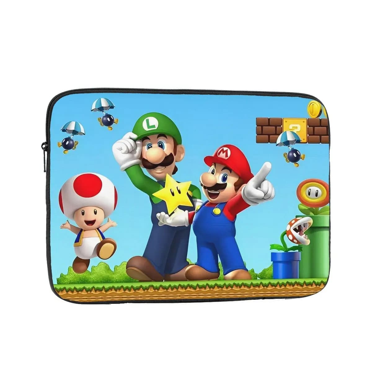 Custodia Antiurto per Laptop 12" 13" 15" 17" con Design Cartoon Marios Games, Borsa Protettiva per Notebook
