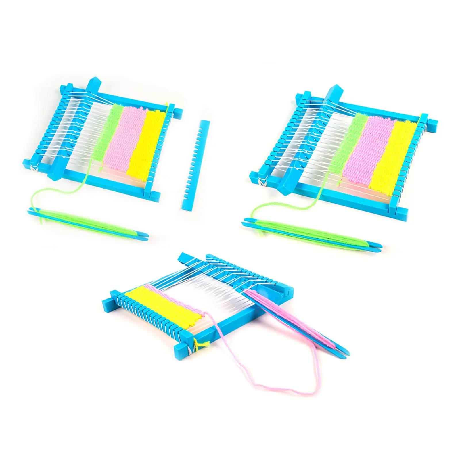 Weaving Loom Handmade Craft Educational DIY Knitting Loom Yarn for Children Kids