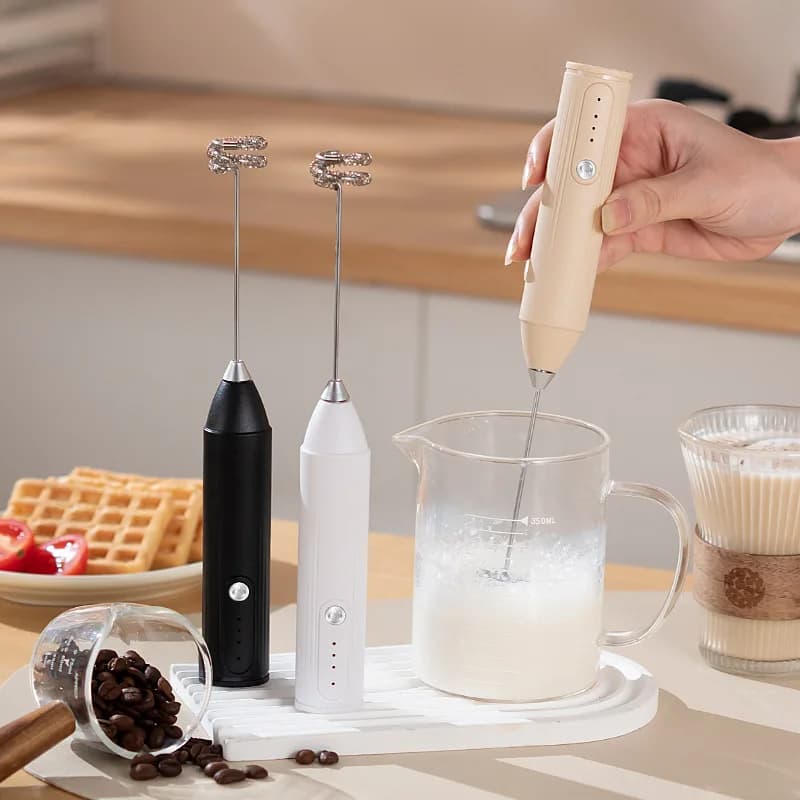 1 electric mixer, whipped, egg blender, 3 speed rechargeable cake cream maker, home cooking bat mixer