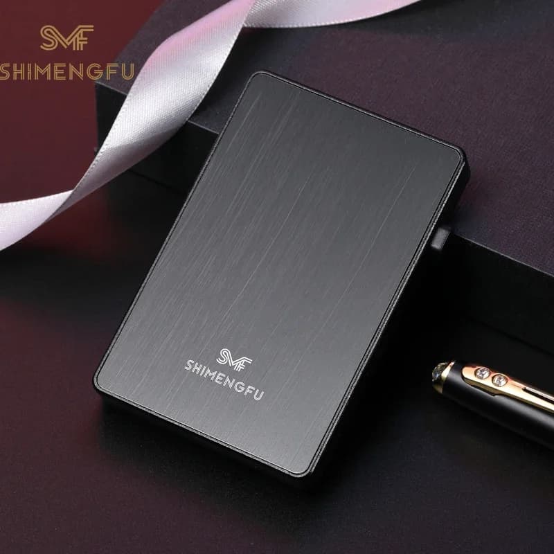 SHIMENGFU Portafoglio sottile Porta carte anti-RFID Mini borsa intelligente per uomini e donne Piccolo portafoglio magico 2020 Billetera maschio intelligente