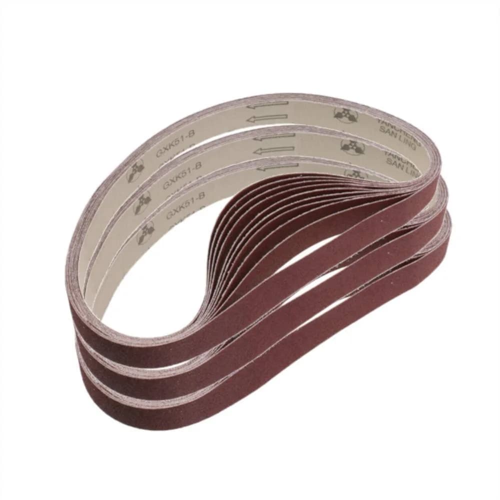 1x30 Sanding Belts 15 Pack Fine Grits 320-1000 for Woodworking Metal Polishing with Aluminum Oxide