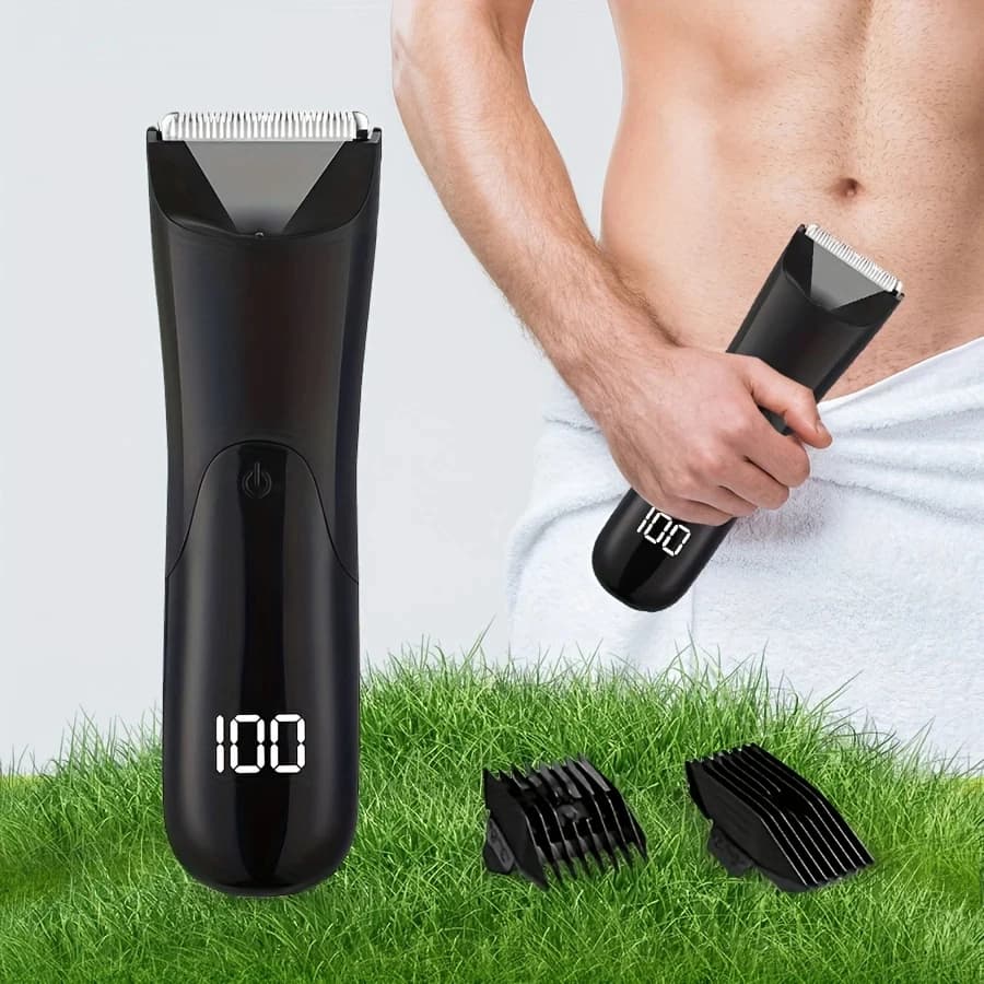 Haircut and Electric Rulebar for Men, Razor for Intime Zones, Razor with LED Light