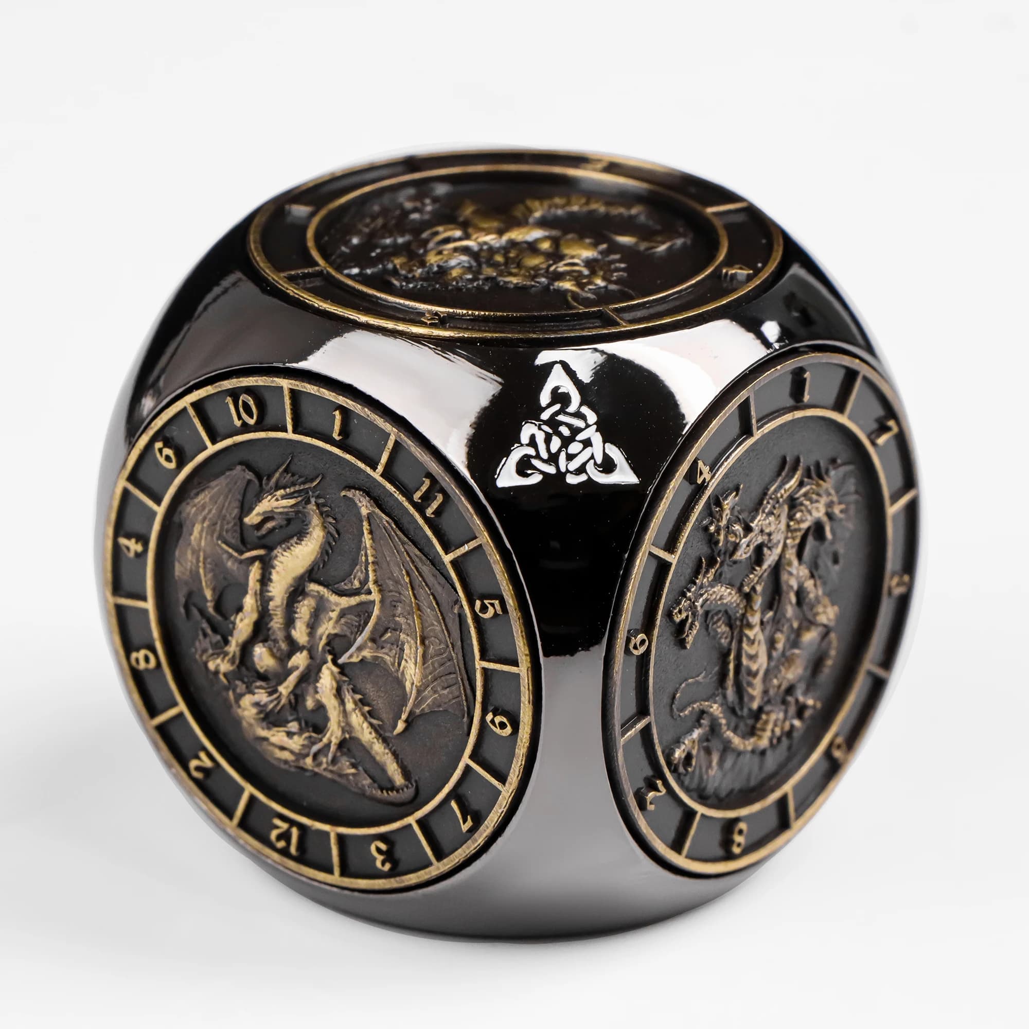 Dadi giroscopici 7 in 1 con punta delle dita per Dungeons e Draghi, DND Spinner Dice D&D Dice Dragon Digital Dice D e D D Metal D