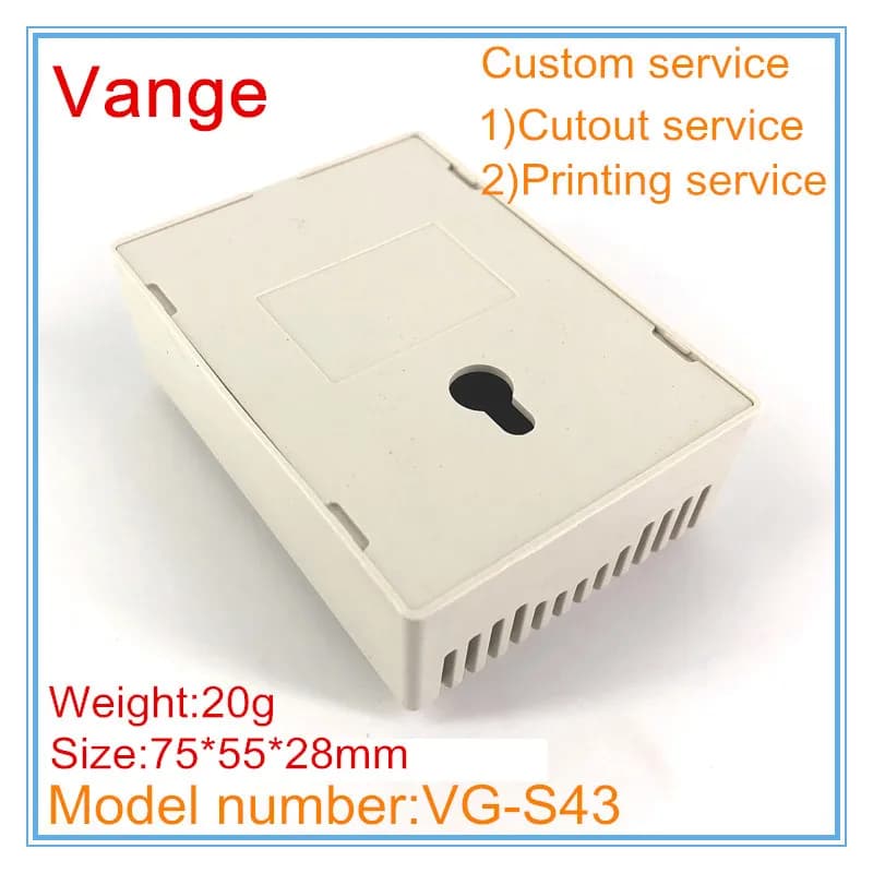 Scatola di protezione per rilevatore di fumo Vange 75*55*28mm in plastica ABS per PCB