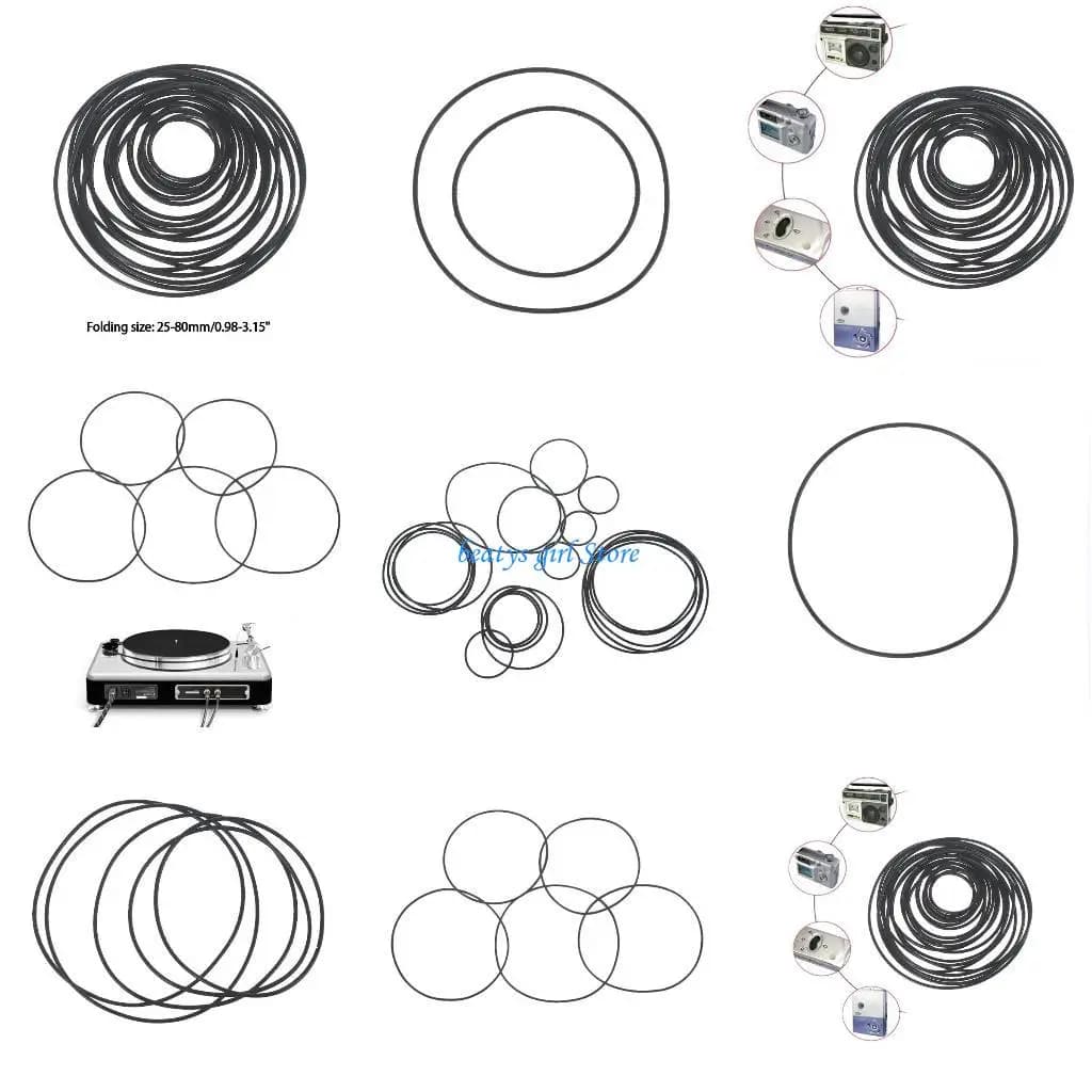 C7AB 20Pcs Belt For Recorders CD-ROM Video Machines DVD Drive Cassette Tape Decks