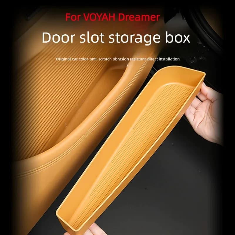 For VOYAH Dreamer 2026 TPE Car Door Slot Mat Waterproof Anti-slip Door Groove Storage Pad Car Interior Organizer Accessories