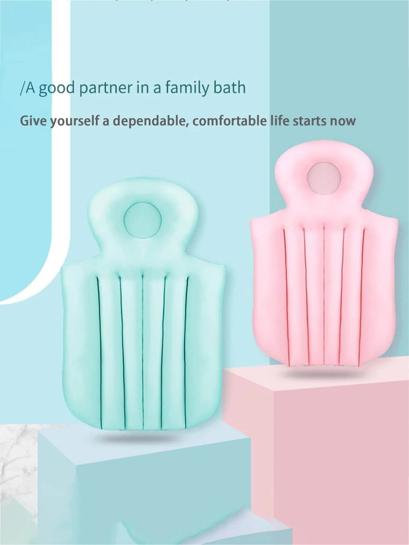 Tappetino da bagno per adulti, cuscino per vasca pieghevole, cuscino per vasca da bagno per uso domestico, schienale per vasca da bagno, bambini e adulti possono sedersi sul cuscino del bagno