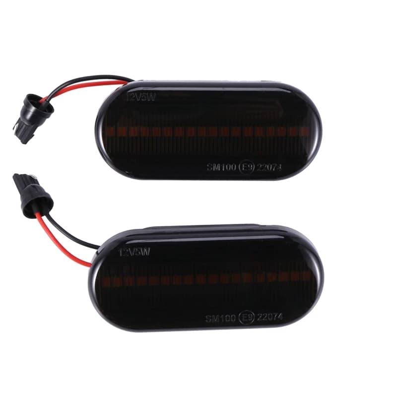 Indicatore di direzione a Led per auto Dynamic Water Light per Volkswagen Bora Golf 3 4 Passat 3Bg Polo Sb6 nero