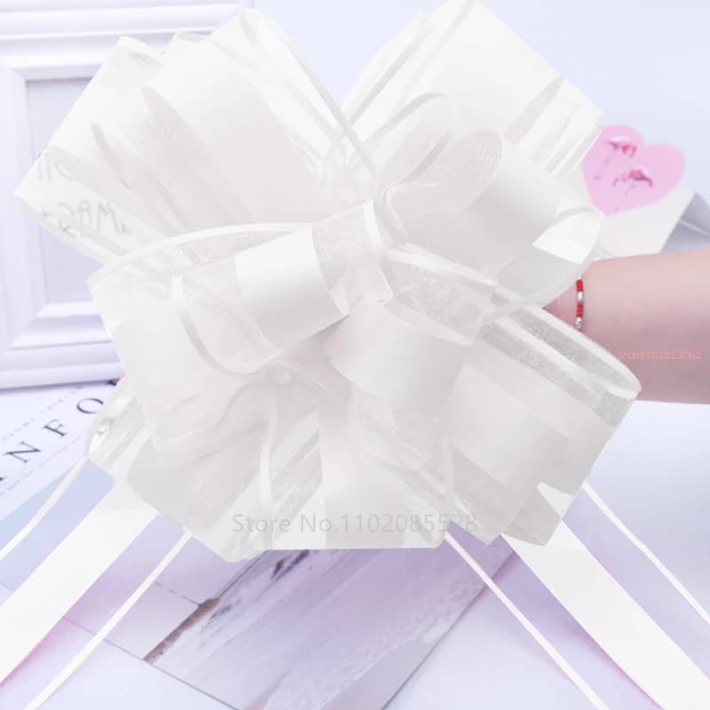 20/10 pezzi regali per auto a fiori matrimonio tirare fiocco nastri avvolgere imballaggio San Valentino eventi di compleanno forniture per feste San Valentino