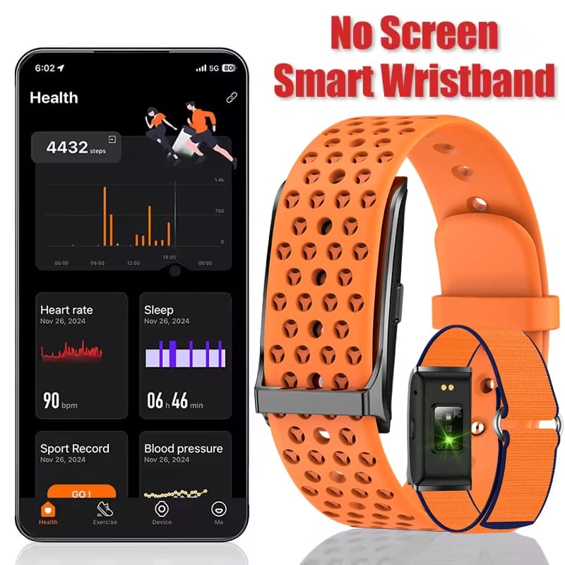 Nessuna schermo Smart Watch da uomo 2025 Nuovo Smart Band da donna Frequenza cardiaca Sonno Smartwatch Bracciale impermeabile Sport Fitness Tracker