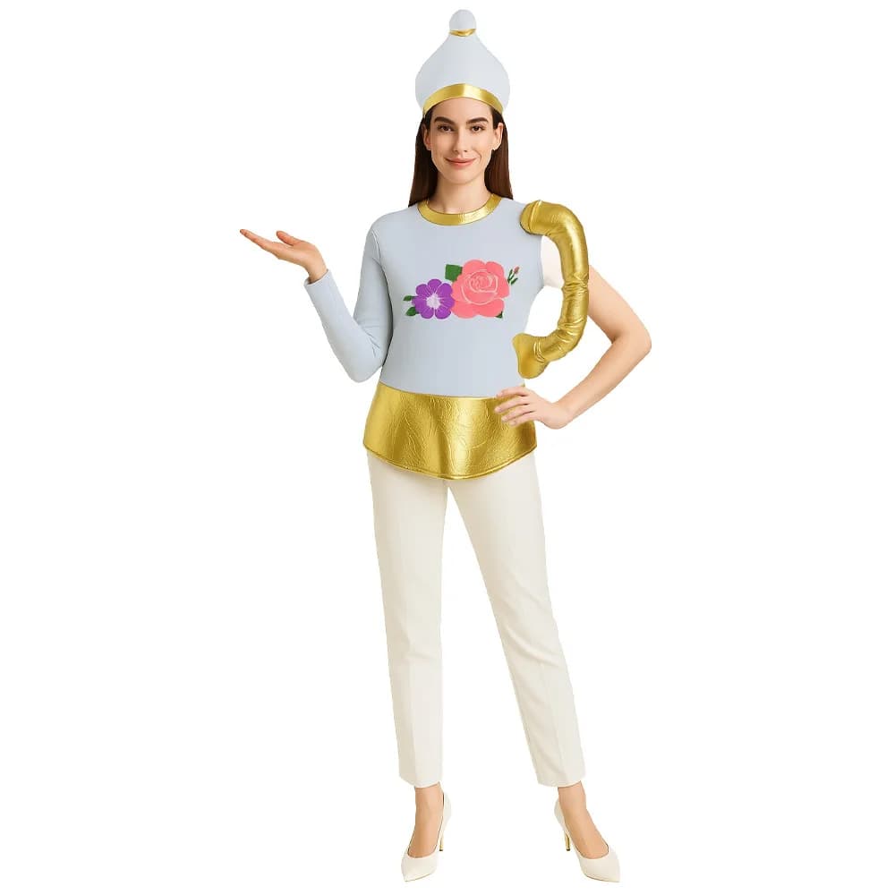 Cross-Border Hot Sale Halloween New Stage Performance Costume Fun Candle Dinner Three-Piece Set Party Costume