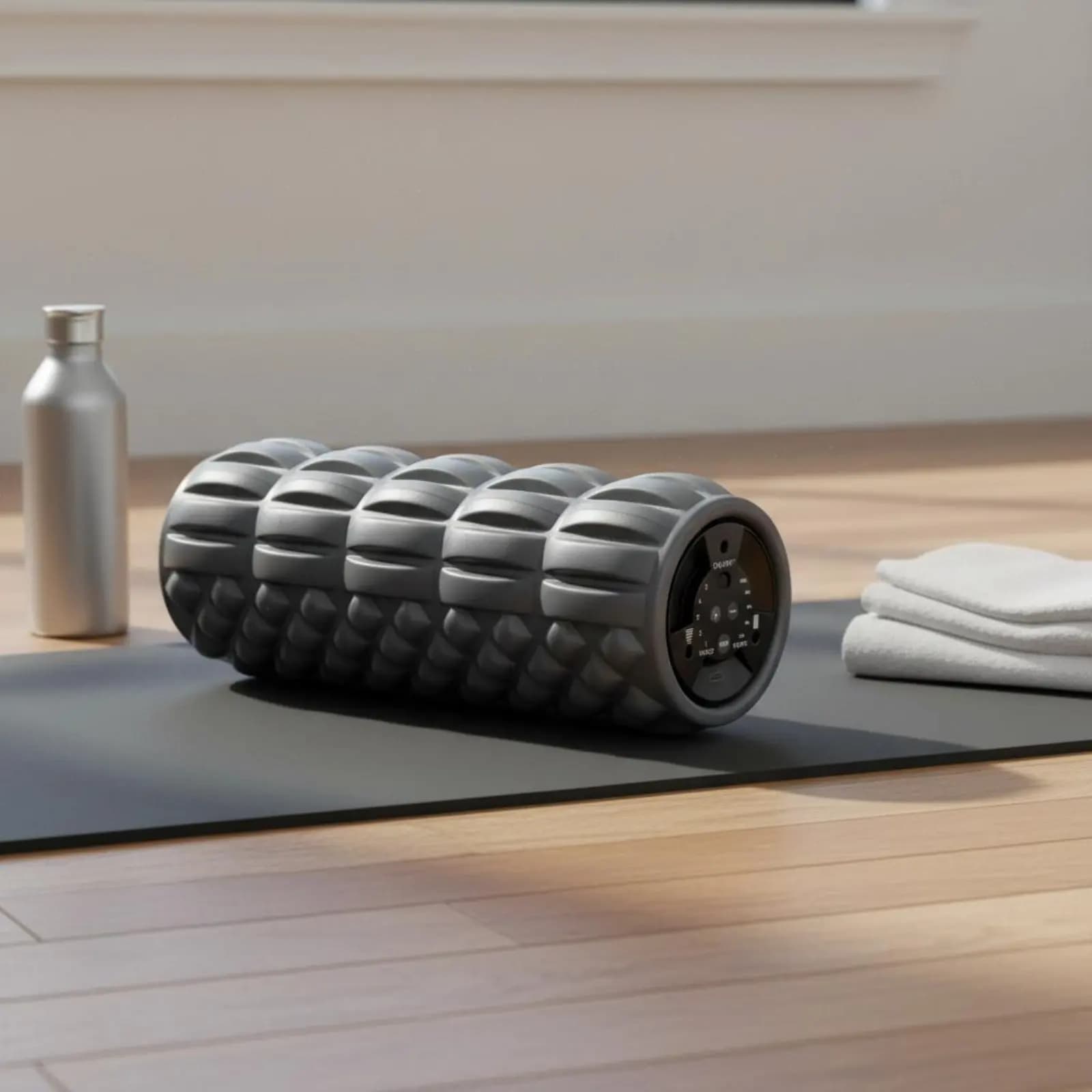 Rullo in Schiuma Vibrante per Rilassamento Corporeo, Rullo Massaggiante Elettrico, Attrezzatura per Esercizi, Dispositivo Fitness Portatile per Stretching e Palestra