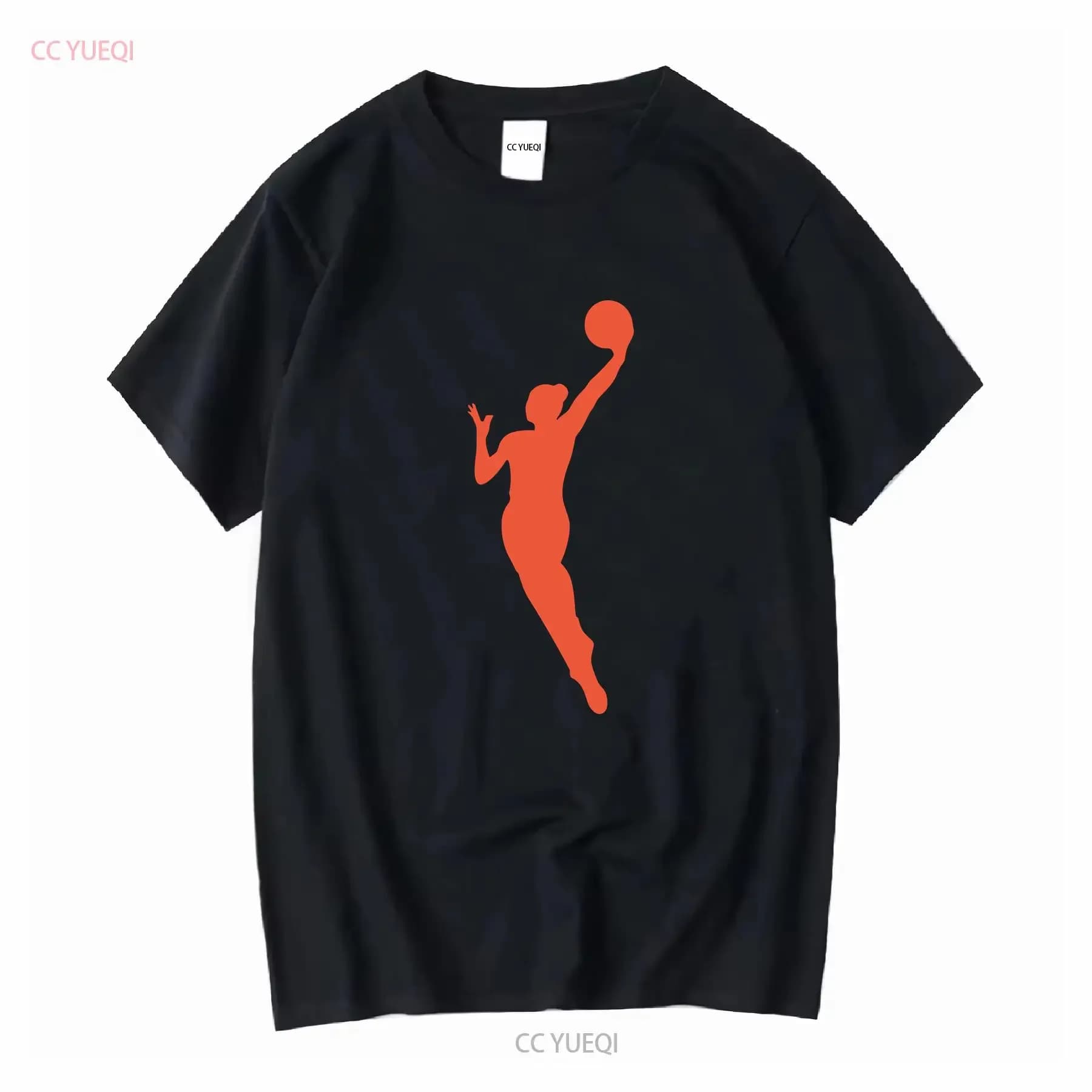 WNBA heavy cotton t-shirt orange player only vintage washed slightly soft dresses signed fashion homme unisex versatile
