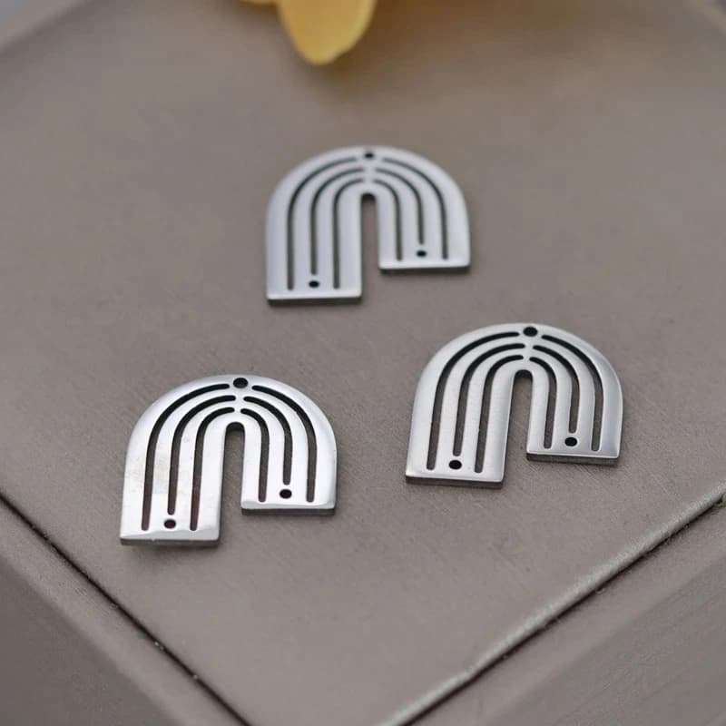 3 pezzi di connettori a forma di U, accessori per orecchini, collane, bracciali, forniture per la creazione di gioielli fai da te