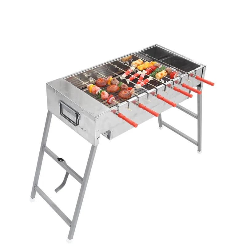 The carbon box in front of the fragrant charcoal barbecue oven is suitable for a variety of flat sticks and bamboo sticks.