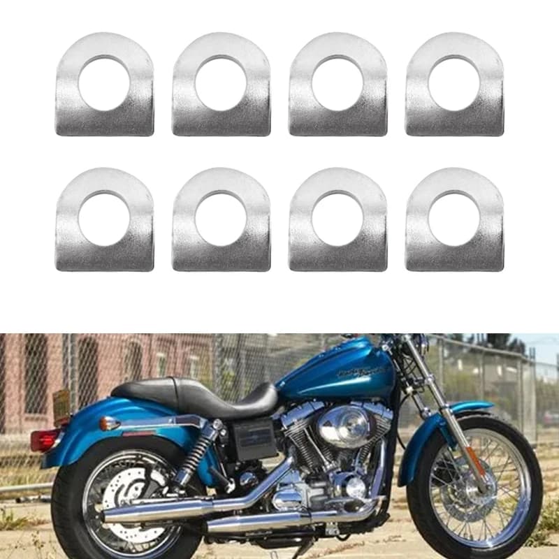 8 pz Pedane Kit di Montaggio Spilli Pedane Pedale Moto Poggiapiedi Pad Per Harley Dyna Sportster 883 1200 Softail