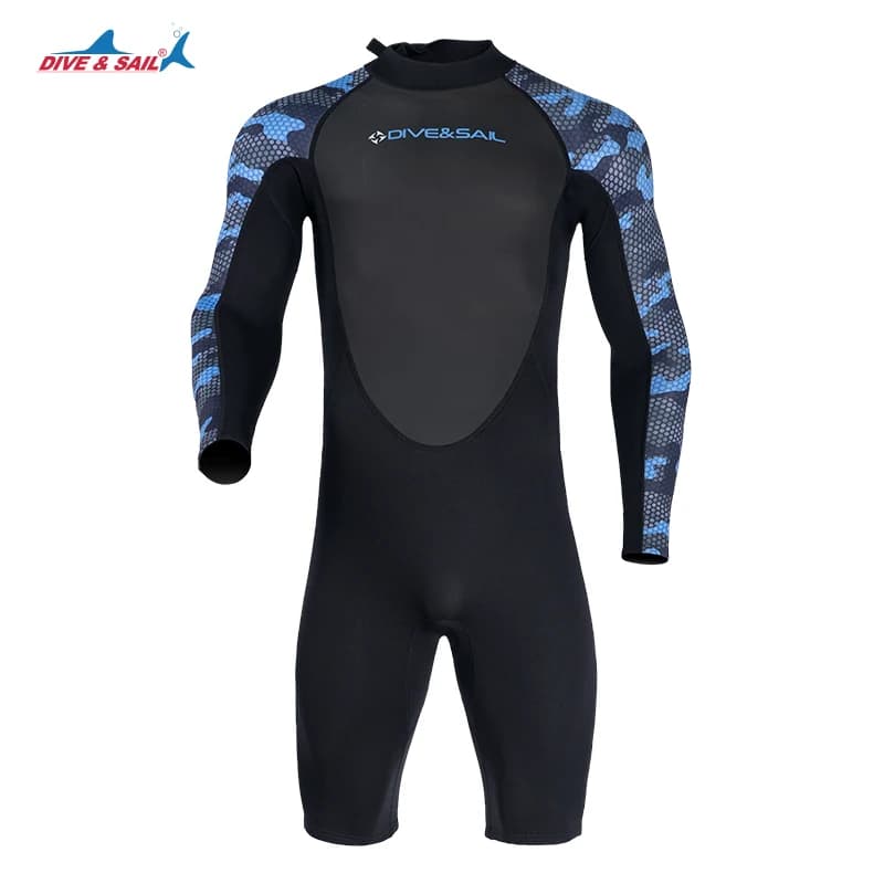 Muta da donna da uomo tuta intera in Neoprene da 1.5mm, pantaloncini di un pezzo, Zip posteriore per surf, nuoto, Snorkeling, immersioni, kayak