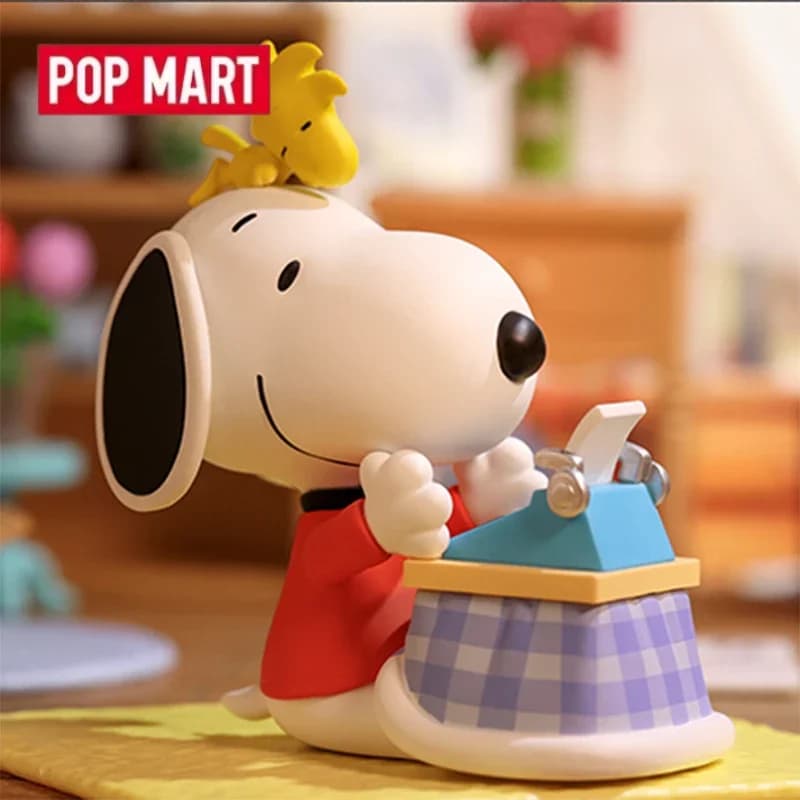 POPMART Shinubi Stay Home Series Scatola cieca Giocattoli di cartone animato Figura anime Bambola Scatola misteriosa Kawaii Mente Gita primaverile per ragazze Regalo