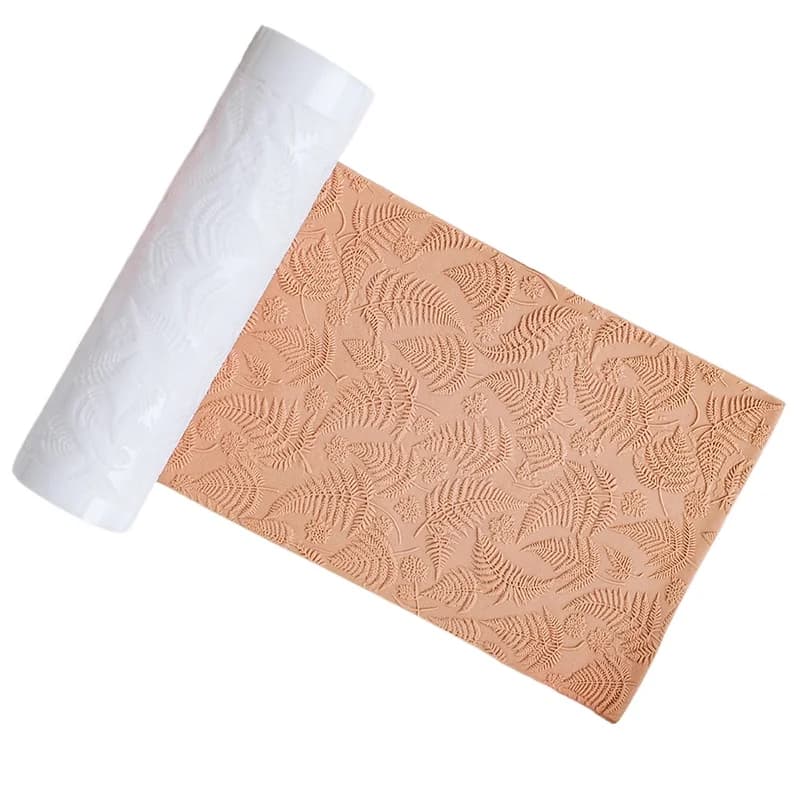 Orecchini in ceramica morbida Trama a rullo per taglierina in argilla polimerica Texture smerigliata/foglia di fango Strumenti per ceramica a rullo per gioielli con ciondolo fai-da-te