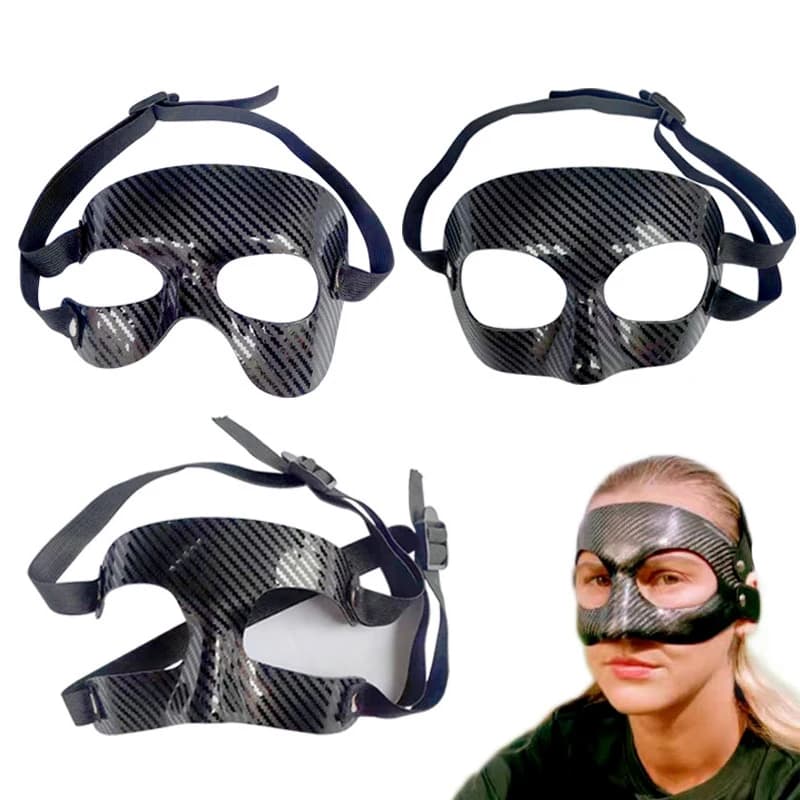 Sport Protezione per il viso Maschere per visiera Cosplay Costumi per feste di Halloween Puntelli Calcio Basket Baseball Caschi regolabili