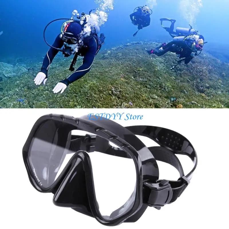 G6DE Occhiali da sub portatili antiappannamento per maschera subacquea per nuoto per adulti, snorkeling