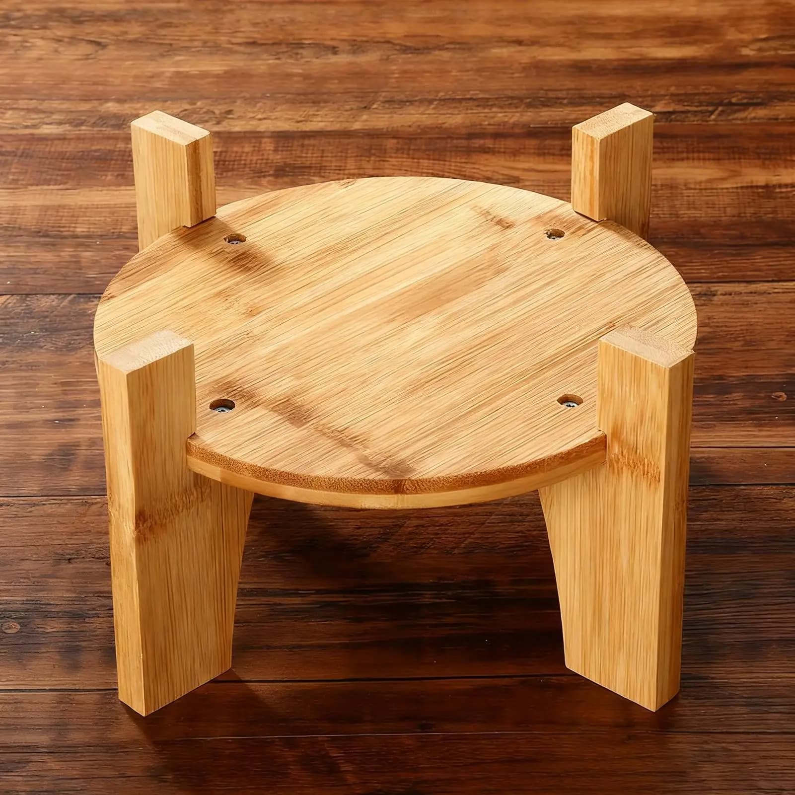 Drink Dispenser Stand Natural Bamboo Wood Water Pitcher and Containers Water Jugs Base for Wedding Birthday Holiday