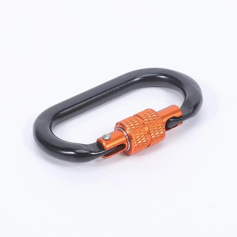 1PCS Professional Safety Carabiner Aluminum D Shape Key Hooks Climbing Security Lock