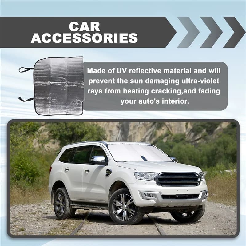 Parabrezza Parasole Per Ford Ranger 2015-2021 Foglio di Alluminio Auto Finestra Anteriore Parasole Pieghevole Visiera parasole Accessori