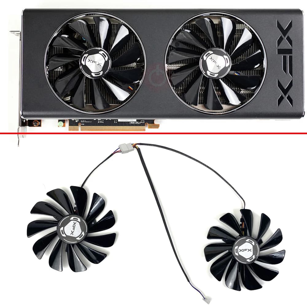 Raffreddamento 95MM 4PIN CF1010U12S DC12V RX5700XT VENTOLA GPU Per elsa XFX RX 5700 Doppia Dissipazione Ultra RX-57XL8LBD6 Ventola della Scheda Video