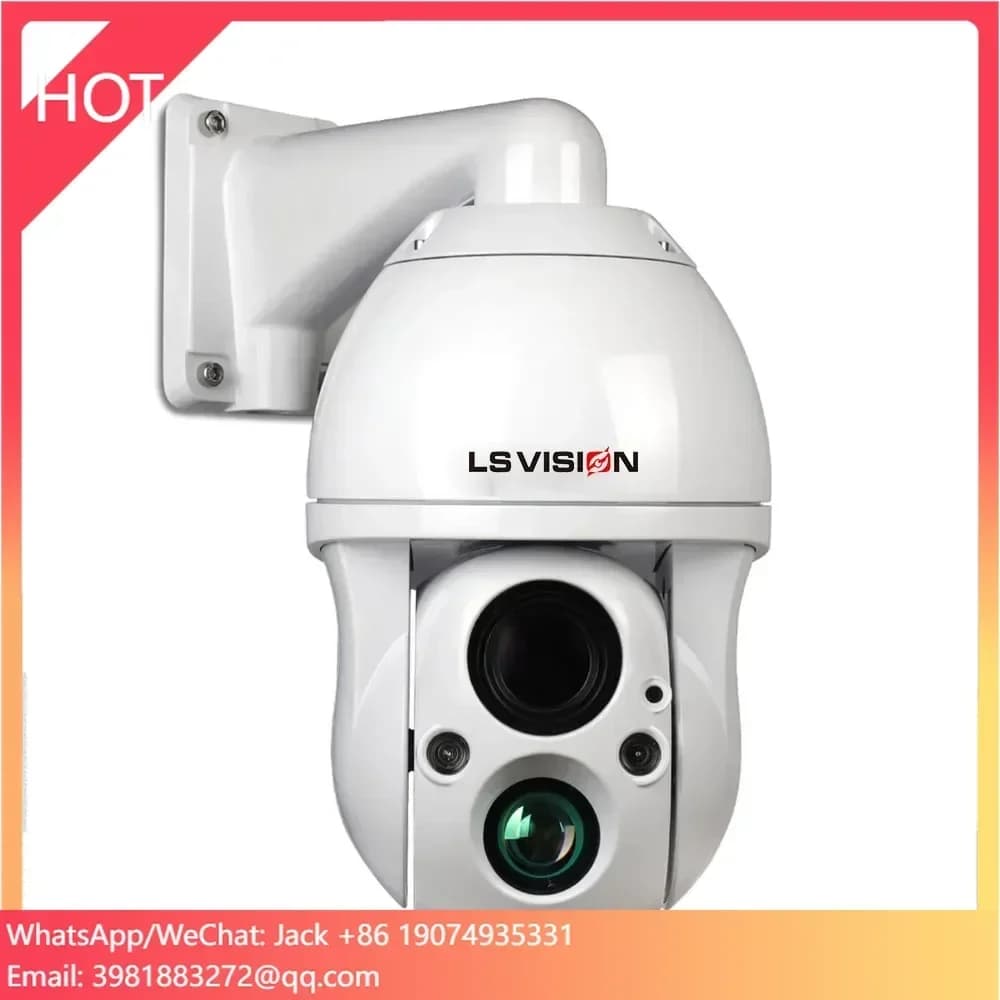 Telecamera IP di Sicurezza per Esterni LS VISION 4MP/8MP con Sirena Integrata e Opzioni di Archiviazione su Scheda Micro SD
