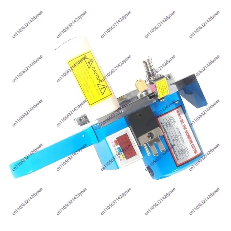 Taglierina Elettrica per Tessuti da 220W con Display LCD, Forbici Elettriche, Tavolo Manuale per Rotoli, Taglierina per Tessuti con Dispositivo di Conteggio e Binario di Tracciamento