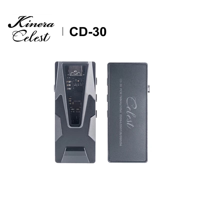 Kinera Celest CD30 DAC portable USB, digital audio decoder HiFi ES9039Q2M, DAC tip with 3.5 mm connectors + 4,4 mm