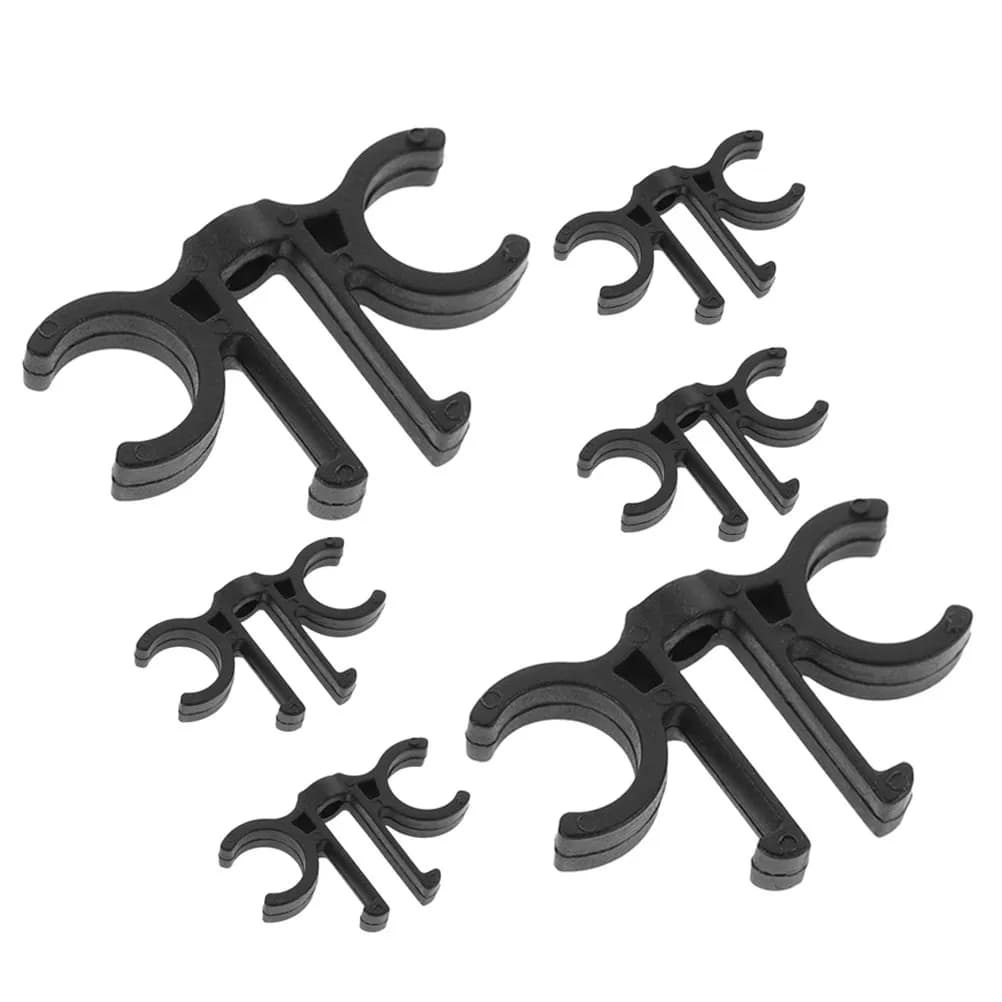 6 Pieces Clip Double for Trekking Stick, 8 Buckle Connector for Hiking Sticks, Camping, Skiing - Stable and Reliable Fixing
