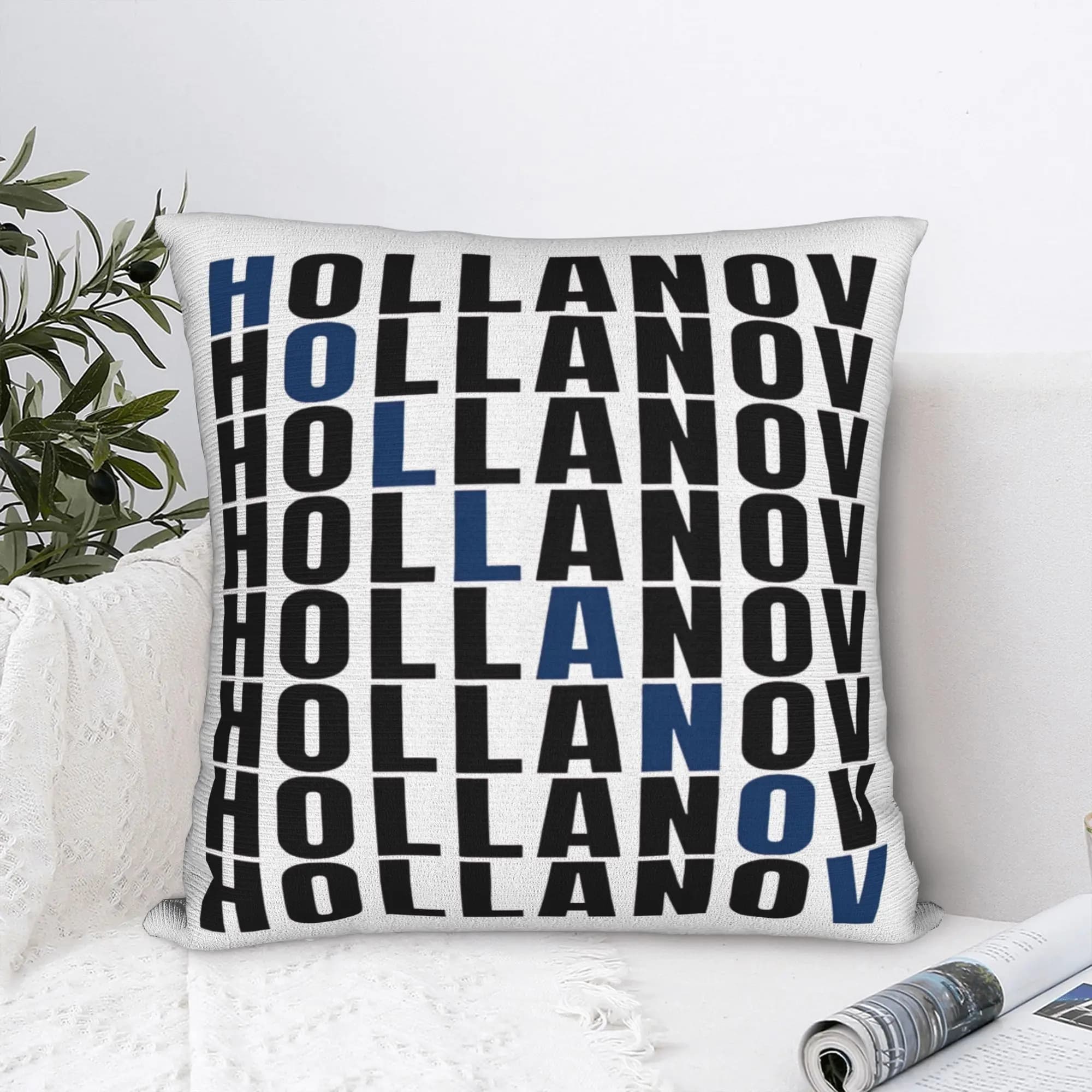HOLLANOV pillowcase for graphic cushion for living room sofa