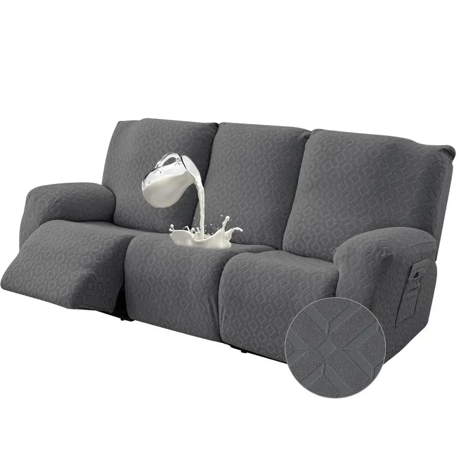 Waterproof Recliner Sofa Cover,Stretch Reclining Couch Covers with Pockets,Washable Lazy Boy Recliner Slipcovers,Leakproof Sofa