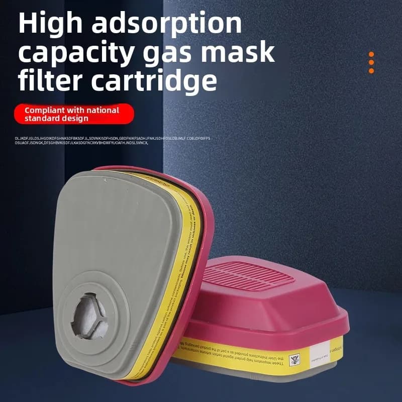 60926 Cartuccia filtrante: filtro respiratore antipolvere per vapori organici, cloro, ammoniaca, formaldeide e particolati