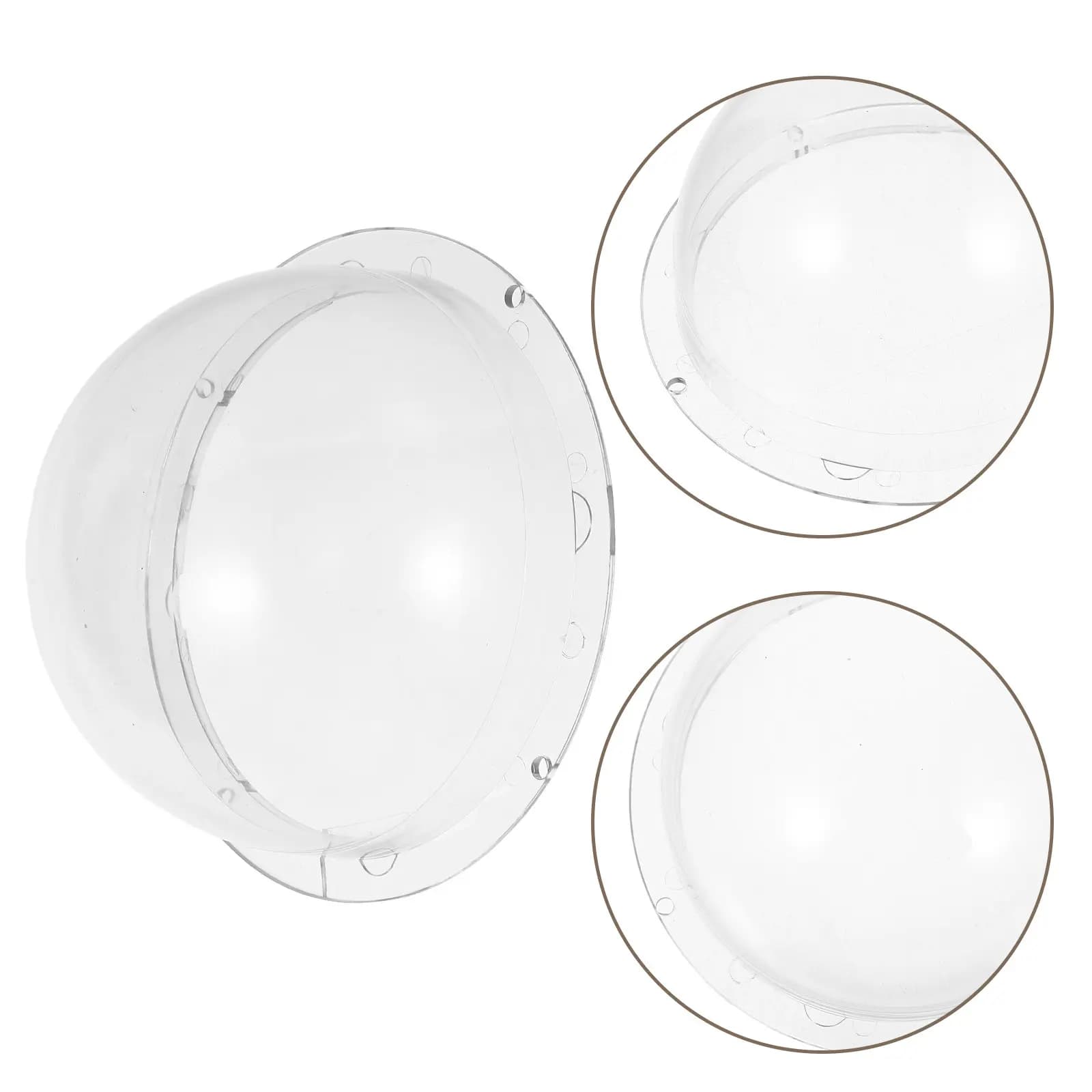 Clear Acrylic Camera Dome Cover Security Camera Shield 3.8 Inch Rainproof Plastic Outdoor Dome Housing Protective Cover