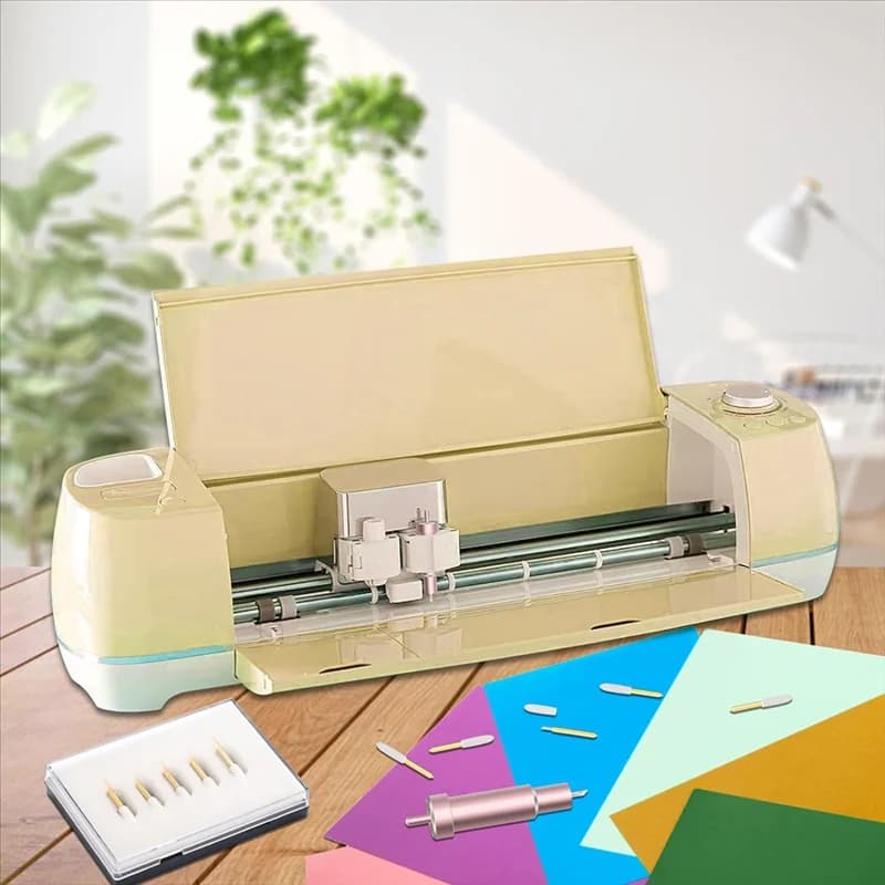 ABMS-11Pcs Premium Fine Point Blade With Housing,For Cricut Maker, Maker 3 With Housing For Cutting Film, Vinyl, Sticker