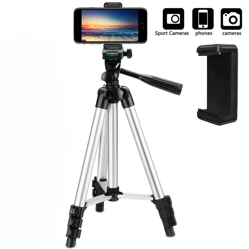 Treppiede leggero multifunzione per iPhone per videocamera compatta Gopro supporto per telefono cellulare da viaggio Tripode